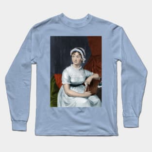 Jane Austen, English Author, British Literature Long Sleeve T-Shirt